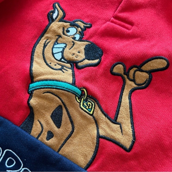 Vintage 90s Scooby Doo Wear R U? Pullover Collared Sweatshirt Long Sleeve Size 4 - Picture 8 of 12